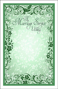 Wedding Program Cover Template 11C - Graphic 1